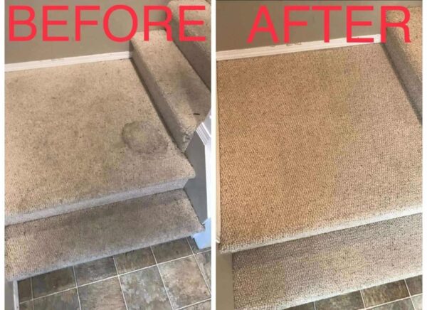 Before And After Stair Carpet Cleaning
